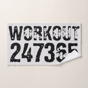 Texte usé et rayé Workout 247365 noir