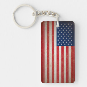 Texte vintage du drapeau américain w/Custom
