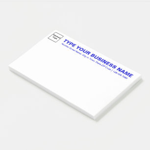 Texte zur Position "Blue Business" Post-it Klebezettel