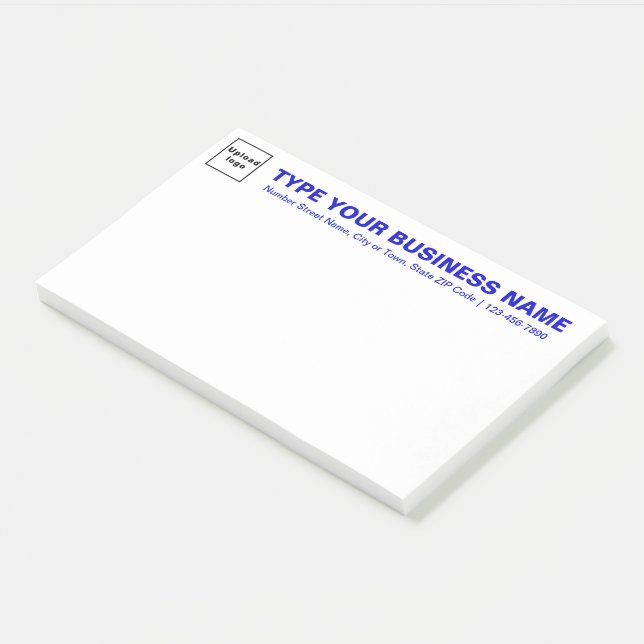 Texte zur Position "Blue Business" Post-it Klebezettel (angewinkelt)