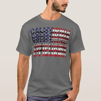 Texteffekt in Kalifornien Gedreht T-Shirt