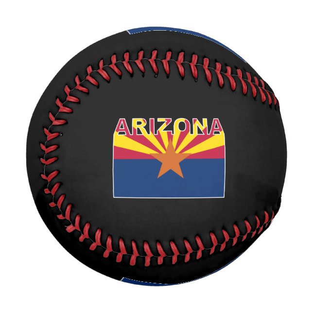 Texteflag Arizona Baseball (Vorderseite Links)