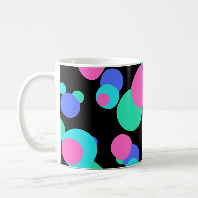 Textfeld Abstraktes Muster Kaffeetasse (Links)