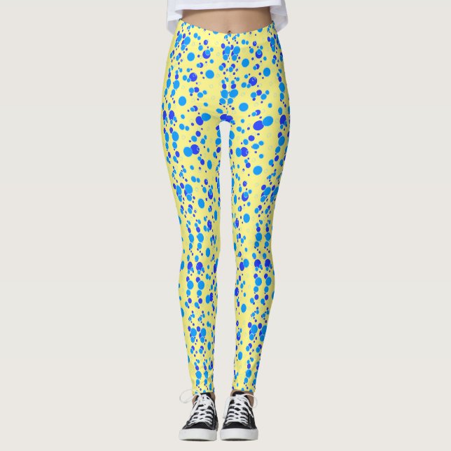 Textfeld C01.blue LYellow BG Leggings (Vorderseite)