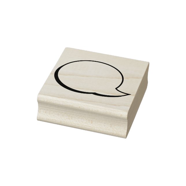 Textfeld Sprechblase - Verlassen Gummistempel (Stempel)