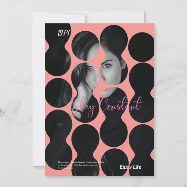 Textfeld Stilvolle Abdeckung Einladung (Vorderseite)