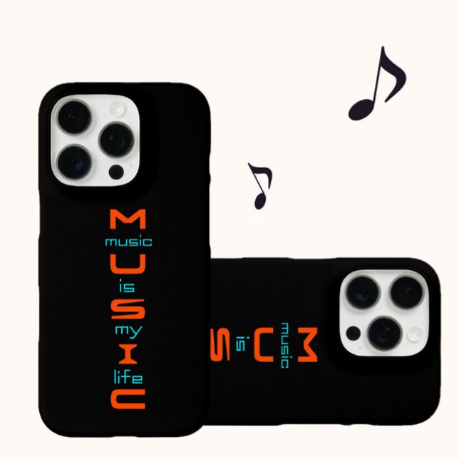 Textgestaltung für Musik iPhone 16 Pro Hülle (Von Creator hochgeladen)