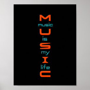Textgestaltung für Musik Poster