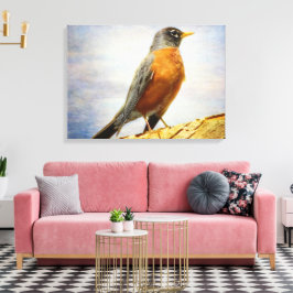 Textil American Robin Stretch Canvas Print Leinwanddruck