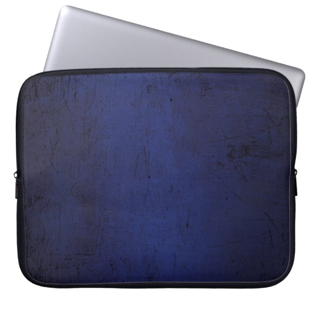 Textil-blaue dunkle Tapete Laptopschutzhülle (Vorderseite)