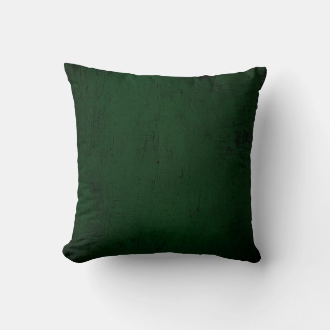 Textil-grüne dunkle Tapete Kissen (Vorderseite)