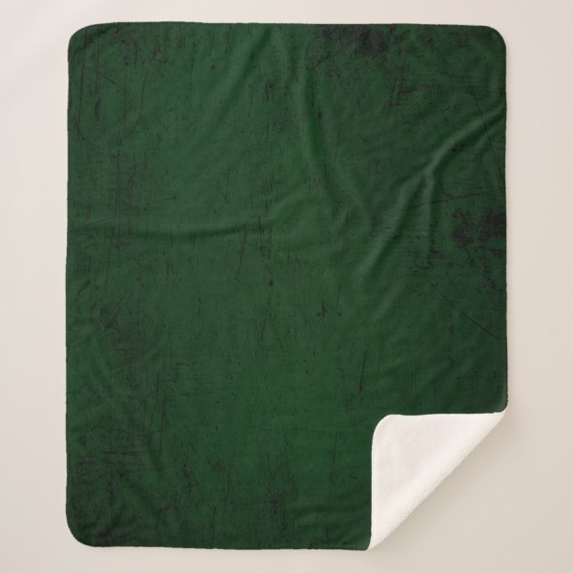 Textil-grüne dunkle Tapete Sherpadecke (Vorderseite)