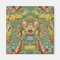 Textil mit einem sich wiederholenden Blumenmotiv