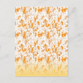 Textil-Muster mit einem lebhaften Orange und Gol Feiertagspostkarte