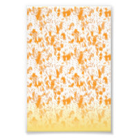 Textil-Muster mit einem lebhaften Orange und Gol