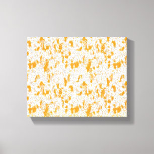 Textil-Muster mit einem lebhaften Orange und Gol Leinwanddruck