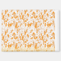 Textil-Muster mit einem lebhaften Orange und Gol
