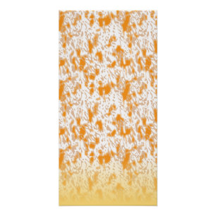 Textil-Muster mit einem lebhaften Orange und Gol Poster