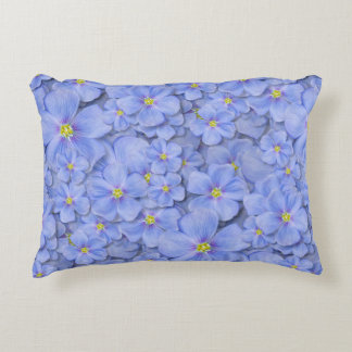 Textil nahtlos Muster mit blauen Blumen. Dekoratio Dekokissen