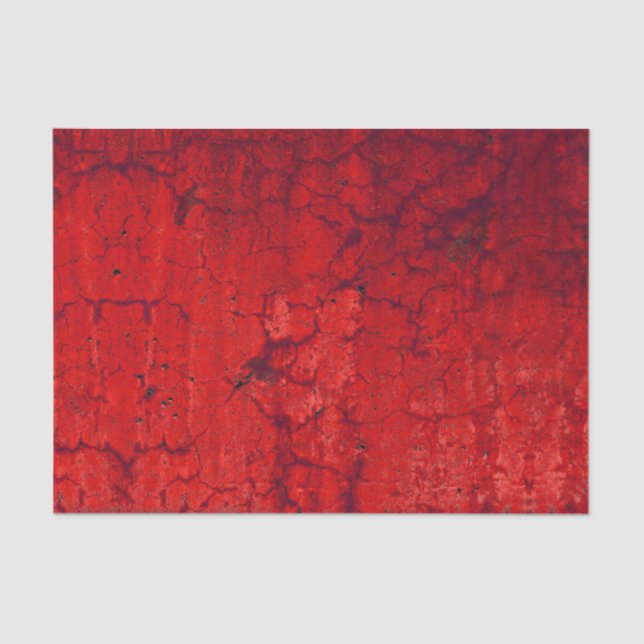 Textil Red Rustic Vintag Antique Grunge Seidenpapier (Vorderseite)