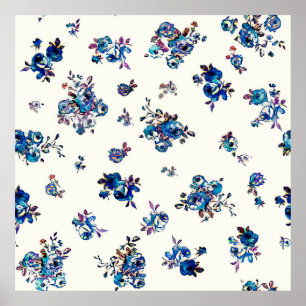 Textil und Tapeten nahtlose Muster. Digitale i Poster