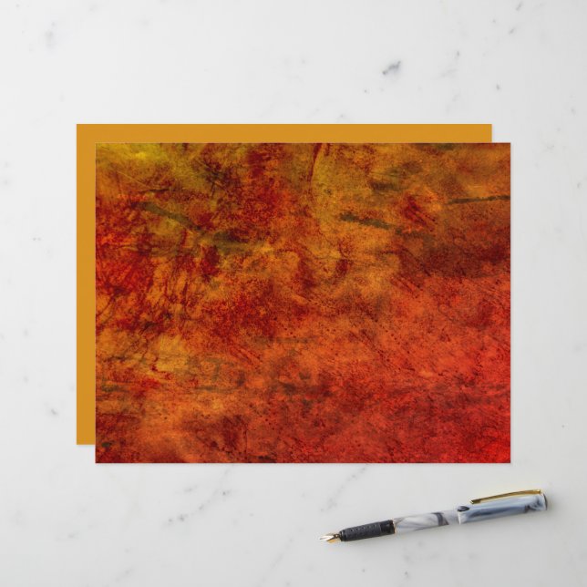 Textil Vintag Burnt Orange Brown Antique (Vorderseite/Rückseite Beispiel)