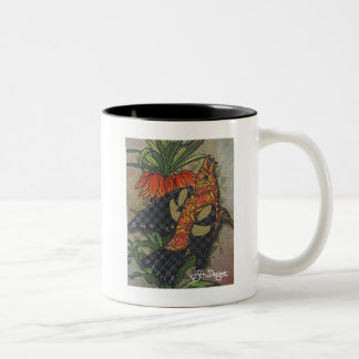 Textile Art Bird Café Mug