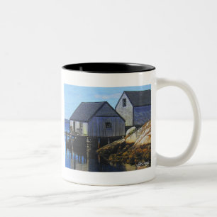Textile Art Boat Tasse
