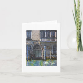 Textile Art Venice Notecard Karte