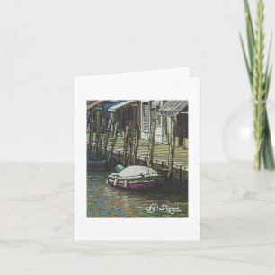 Textile Art Venice Notecard Karte