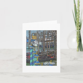 Textile Art Venice Notecard Karte