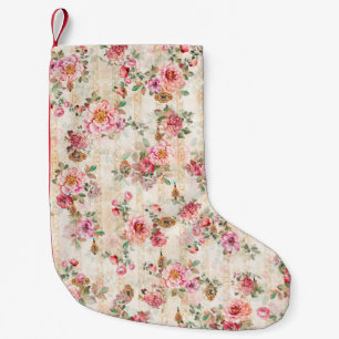 Textile Blume Textur Muster sabstract, ba Kleiner Weihnachtsstrumpf