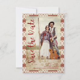 Textile Boho Textil Elopement Boho Couple Save The Date