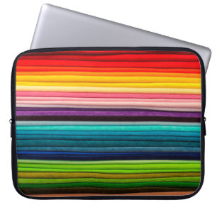 Textile Farbe buntes Gewebe Laptopschutzhülle