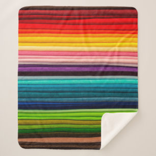 Textile Farbe buntes Gewebe Sherpadecke