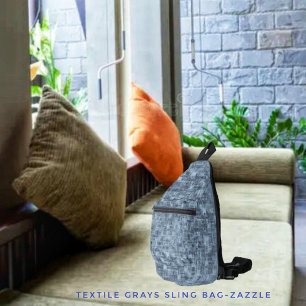 Textile Grays Crossbody Bag