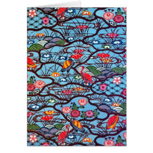 Textile japonais Kimono vintage (Bingata)