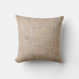 Textile Jute braune Textur Kissen