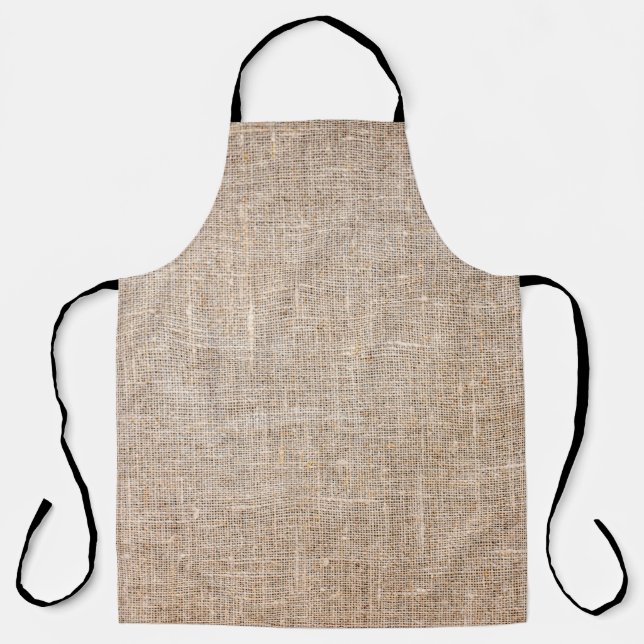 Textile Jute braune Textur Schürze (Vorderseite)