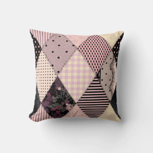 Textile Lingerie: Patchwork Vintages Muster Kissen