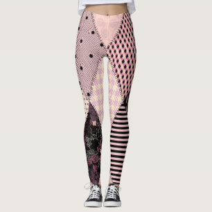 Textile Lingerie: Patchwork Vintages Muster Leggings
