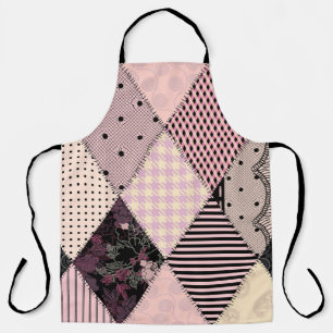 Textile Lingerie: Patchwork Vintages Muster Schürze