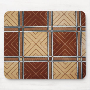 Textile Maus Pad braun und tan geometrisch Mousepad