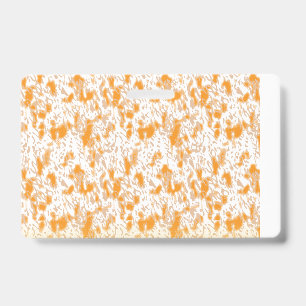Textilmuster mit leuchtendem Orange und Gold Ausweis