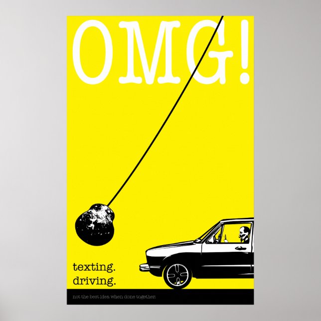 texting. driving. original poster (Vorne)