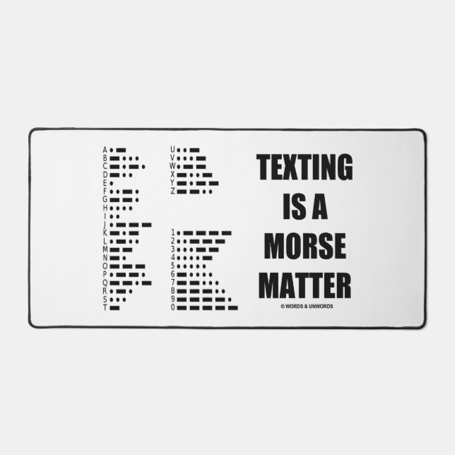 Texting Is A Morse Matter Intl Morse Code Humour (Recto)
