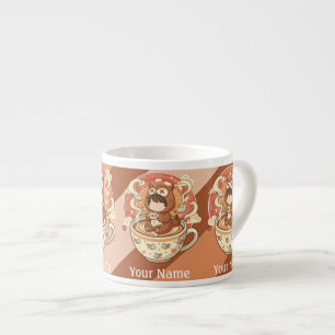Textmini-Eulen-Espressotasse Barista Coffee-Gesche Espressotasse