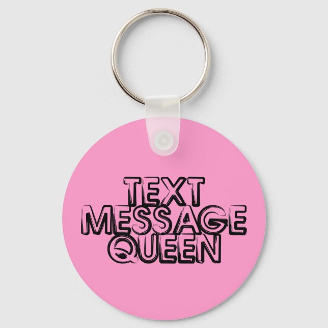 Textnachricht Queen Schlüsselanhänger (Vorderseite)