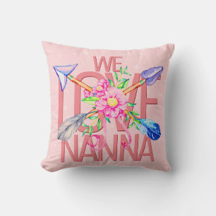 Textname ändern, Boho Pfeile Blume Wir Liebe NANA Kissen