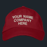 Textname Farben Personalisiert bestickter Hut<br><div class="desc">Einfach Personalisierter Werbe-Hat - Fügen Sie Ihren Text - Name - Firma / Nummer / Brief / Slogan - Tagline / oder Website , Telefon , E-Mail , Social Media Handle , Adresse , Logo - Foto / mehr - Wählen Sie Ihre Farbe / Größe / Schriftart - Machen Sie...</div>